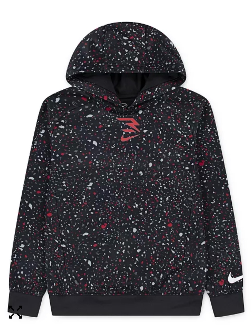 Nike 3brand By Russell Wilson Long Sleeve Fleece Hoodie Boys Large Nwt